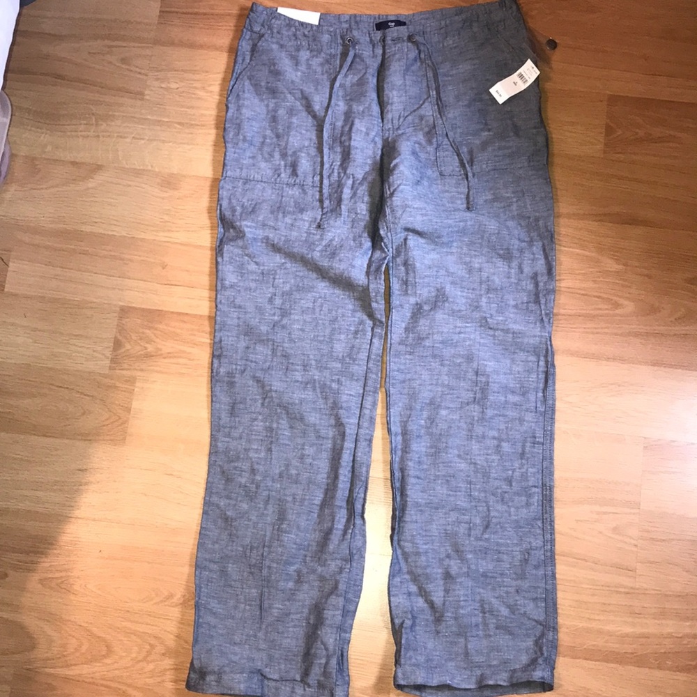 Brand New blue linen GAP pants size 6R
